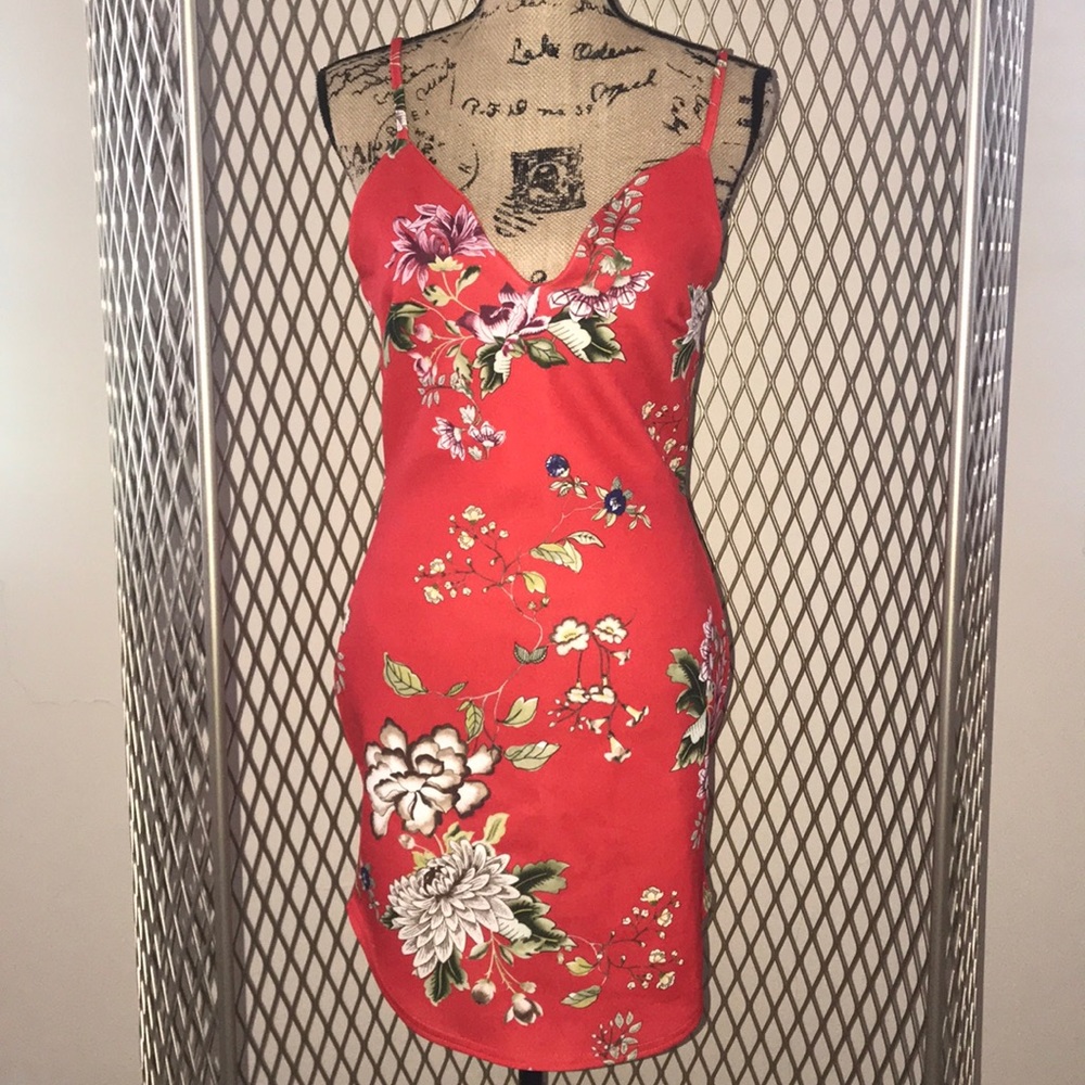 Floral bodycon dress